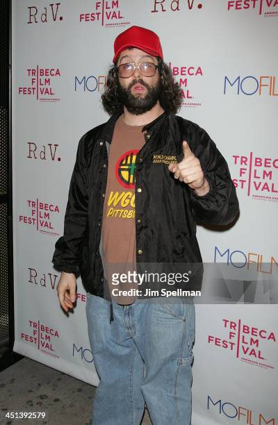 Judah Friedlander attends the premiere of Beware The Gonzo during the 9th annual Tribeca Film Festival at the RdV Lounge on April 22, 2010 in New...