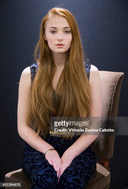 Actress Sophie Turner poses for a portrait during the 8th Rome Film Festival on November 15, 2013 in Rome, Italy.