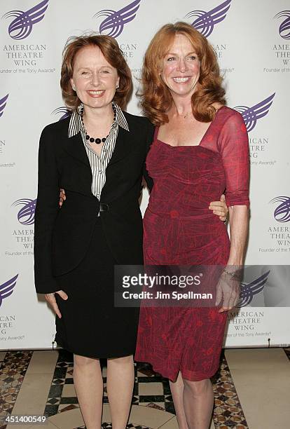 Actors Kate Burton and Amy Van Nostrand attend the 2010 American Theatre Wing Spring Gala at Cipriani 42nd Street on June 7, 2010 in New York City.