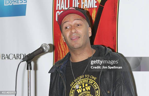 Tom Morello attends the 25th Anniversary Rock & Roll Hall of Fame Concert at Madison Square Garden on October 29, 2009 in New York City.