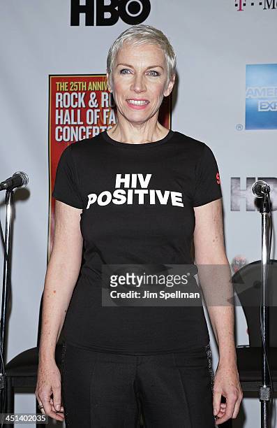 Annie Lennox attends the 25th Anniversary Rock & Roll Hall of Fame Concert at Madison Square Garden on October 30, 2009 in New York City.