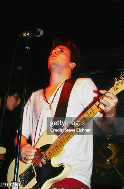 American musician Jeff Buckley performs on stage at the Wetlands Preserve nightclub, August 16, 1994.