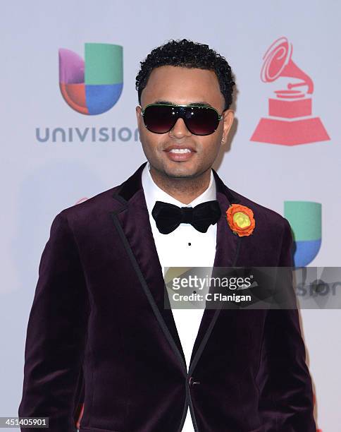 Musician Toby Love poses backstage during the 14th Annual Latin GRAMMY Awards at Mandalay Bay Events Center on November 21, 2013 in Las Vegas, Nevada.
