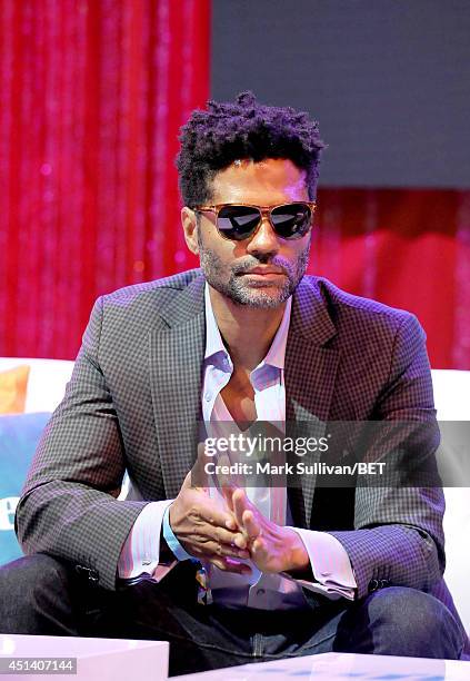 Musician Eric Benet attends Fan Fest BET and Centric Pavilion - Day 1 during the 2014 BET Experience at L.A. LIVE on June 28, 2014 in Los Angeles,...