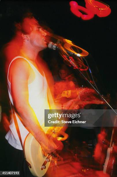 American musician Jeff Buckley performs on stage at the Wetlands Preserve nightclub, August 16, 1994.