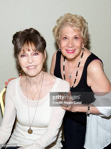 Barbara Feldon and Marilyn Michaels attend the 2014 Dean Martin Expo & Nostalgic, Comedy & Comic Convention at Holiday Inn on June 28, 2014 in New...