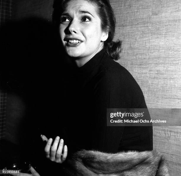 Actress Felicia Farr poses in Los Angeles, California.