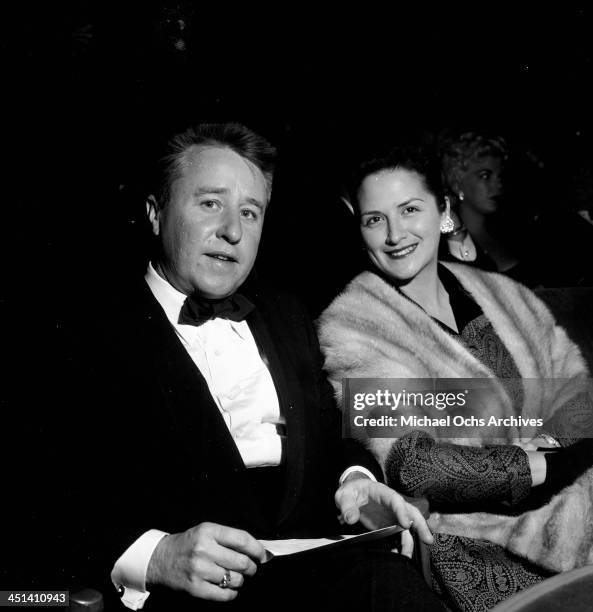 Actor George Gobel and his wife Alice attend the premiere of "Bundle of Joy" in Los Angeles, California.
