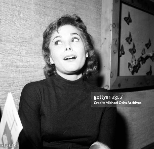 Actress Felicia Farr poses in Los Angeles, California.