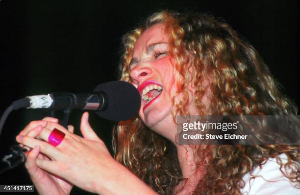 American musician Joan Osborne performs on stage at Irving Plaza, 1995.