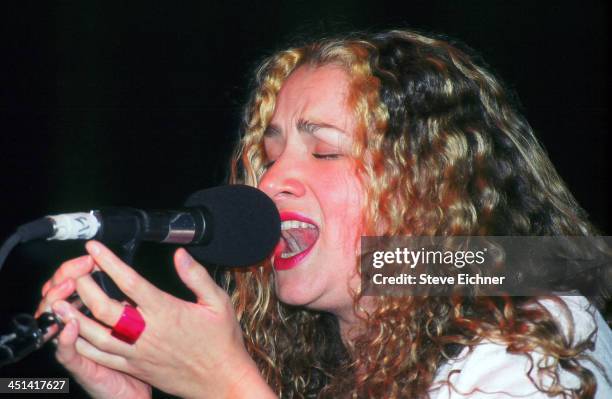 American musician Joan Osborne performs on stage at Irving Plaza, 1995.