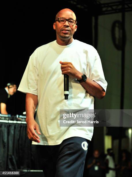 Rapper Warren G performs onstage during Fan Fest - AT&T, Geico, Poetic Jeans, Sneaker Con, Tennis, Xbox, Health And Wellness, Nickelodeon, Opening...