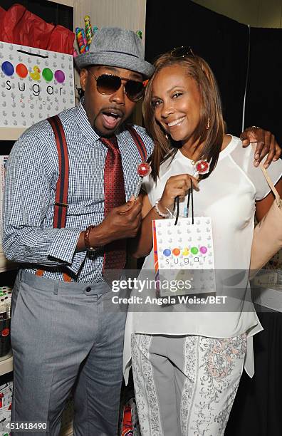 Filmmaker Will Packer and Heather Hayslett attend day 1 of a gifting suite during the 2014 BET Experience at L.A. LIVE on June 28, 2014 in Los...