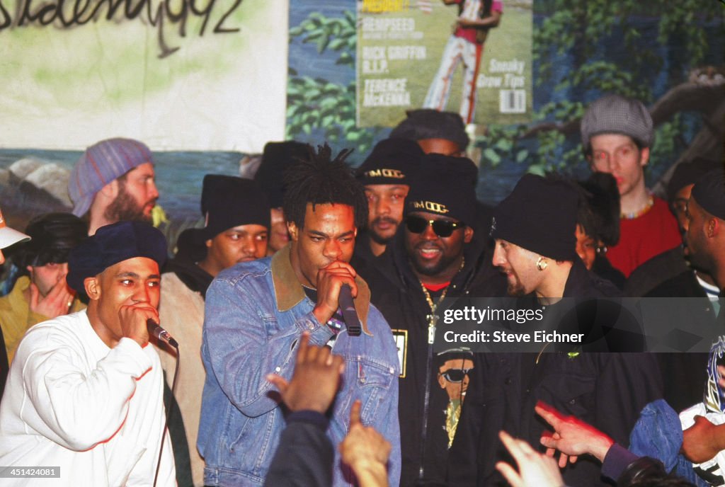 American rapper Busta Rhymes performs on stage at the Wetlands... News ...