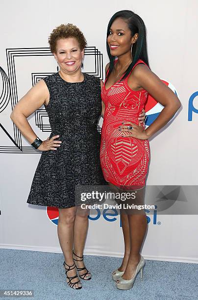 Chairman & CEO Debra L. Lee and daughter Ava Coleman attend the "PRE" BET Awards Dinner hosted by BET Networks' Chairman and CEO Debra L. Lee at Milk...