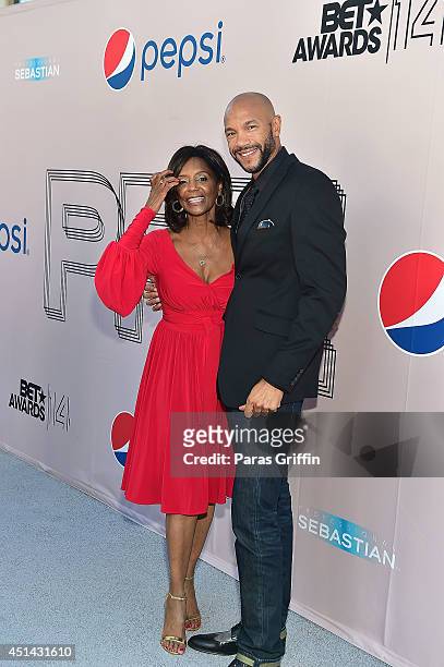 Margaret Avery and Stephen Bishop attends the "PRE" BET Awards Dinner at Milk Studios on June 28, 2014 in Hollywood, California.