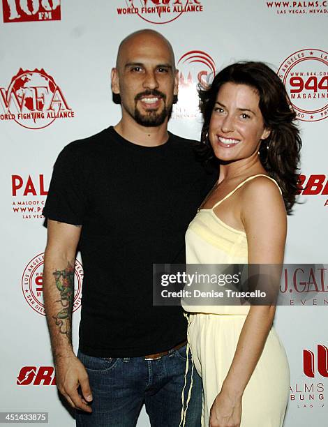 Dave and Christine Kushner during 944 and Area 108 Present Camp Freddy and The Panic Channel at SKIN at The Palms Hotel and Casino Resort - Red...