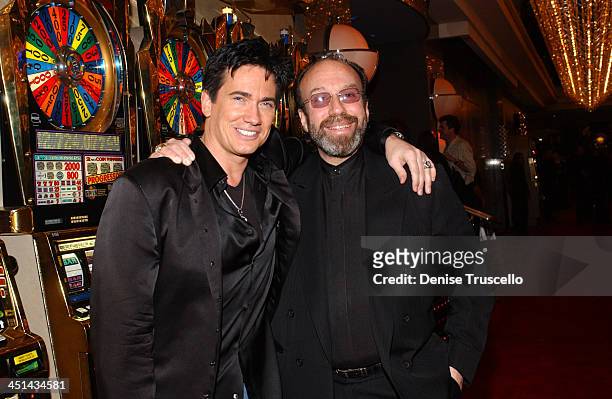 Gordie Brown and Bernie Yuman during Barry Manilow's Opening Night of His New Show Music and Passion - Red Carpet Arrivals at The Las Vegas Hilton in...
