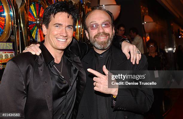 Gordie Brown and Bernie Yuman during Barry Manilow's Opening Night of His New Show Music and Passion - Red Carpet Arrivals at The Las Vegas Hilton in...
