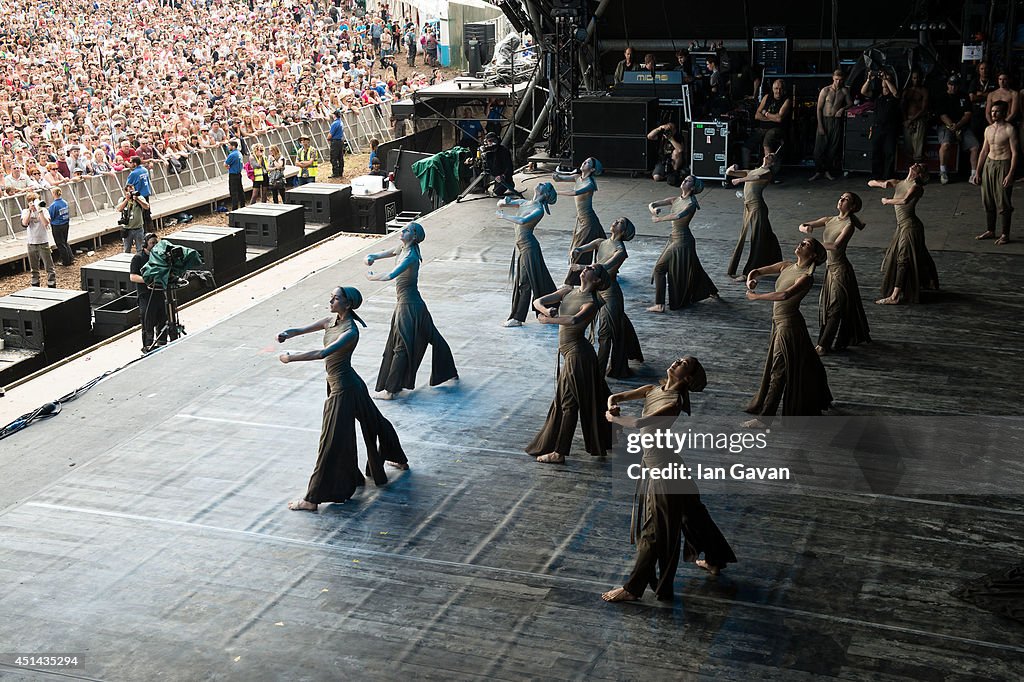 The English National Ballet Perform At The Glastonbury Festival