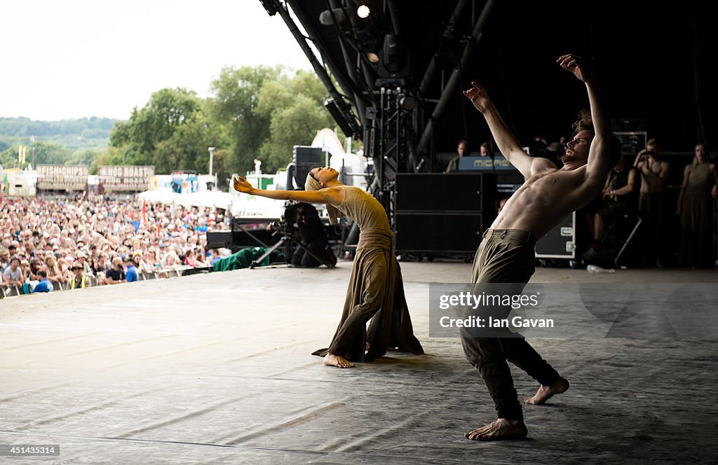 The English National Ballet Perform At The Glastonbury Festival