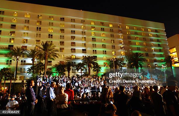 Atmosphere during Hard Rock Hotel and Casino 10th Anniversary Weekend - Bon Jovi in Concert - Red Carpet Arrivals at The Hard Rock Hotel and Casino...