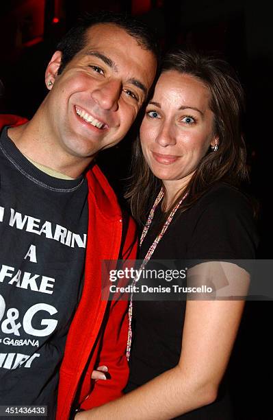 Steve Fatone and Whitney Felter during Hard Rock Hotel and Casino 10th Anniversary Weekend - Bon Jovi in Concert - Red Carpet Arrivals at The Hard...