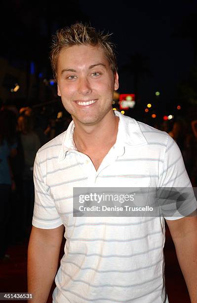 Lance Bass during Hard Rock Hotel and Casino 10th Anniversary Weekend - Bon Jovi in Concert - Red Carpet Arrivals at The Hard Rock Hotel and Casino...