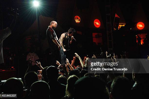 Xzibit and Papa Roach during Bacardi Global Gathering 2006 - B Live Concert with Papa Roach and Special Guest Xzibit at The Pool At The Palms Hotel...