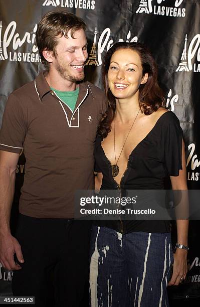 Kip Pardue and Juliette Marquis during This Girls Life - Premiere Party at Risque Ultra Lounge at The Paris Hotel at RISQUE at The Paris Hotel in Las...