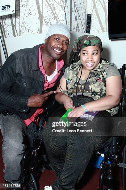 Brian Hooks and Rashai Stacker attended the BET & Make A Wish Foundation Recipient Wish To Attend BET Awards Weekend - Day 2 on June 28, 2014 in Los...