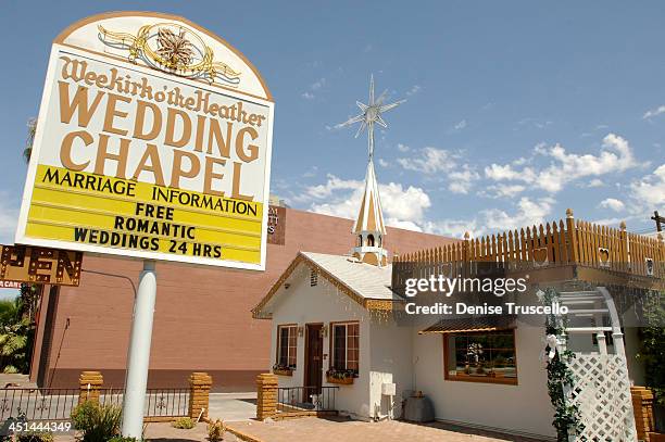 Weekirk o'the Heather Wedding Chapel during Las Vegas Wedding Chapels at Las Vegas Boulevard in Las Vegas, Nevada.