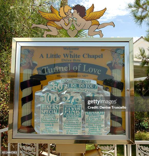 Little White Wedding Chapel Home of the Drive-Up Wedding Window - Menu