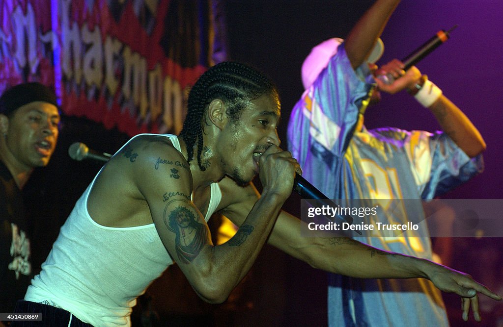 Singer Romeo Rnb Romeo Antonio Performs With Bone Thugs N Harmony during Romeo Antonio ...
