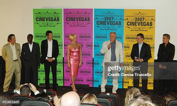 Andy Garcia, Don Cheadle, Brad Pitt, Ellen Barkin, Jerry Weintraub, Matt Damon and George Clooney