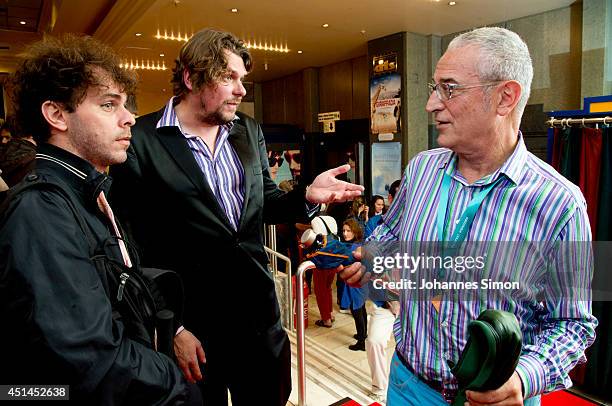 Alejo Moguillansky, Florian Borchmeyer and Director Luis Minarro attends 'Falling Star' the Premiere as part of Filmfest Muenchen 2014 on June 29,...