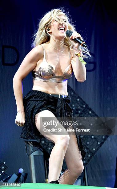 Ellie Goulding performs on The Other Stage on Day 3 of the Glastonbury Festival at Worthy Farm on June 29, 2014 in Glastonbury, England.