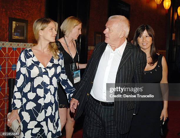 Lisa Pepper, Sir Anthony Hopkins and Stella Hopkins