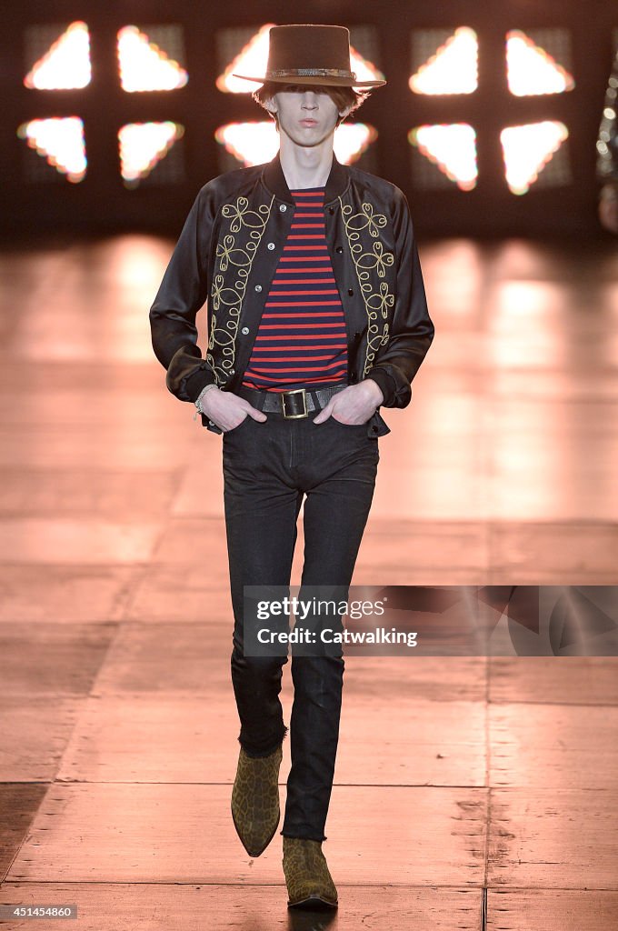 Saint Laurent - Mens Spring 2015 Runway - Paris Menswear Fashion Week