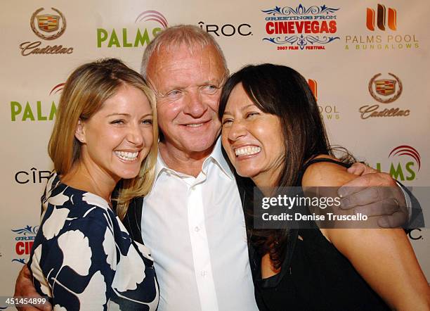 Lisa Pepper, Sir Anthony Hopkins and Stella Hopkins