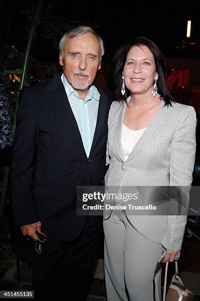 Dennis Hopper and Robin Greenspun during CineVegas 2007 Film Festival Awards Reception at The Palms Casino Resort Pool and Bungalows at The Palms...