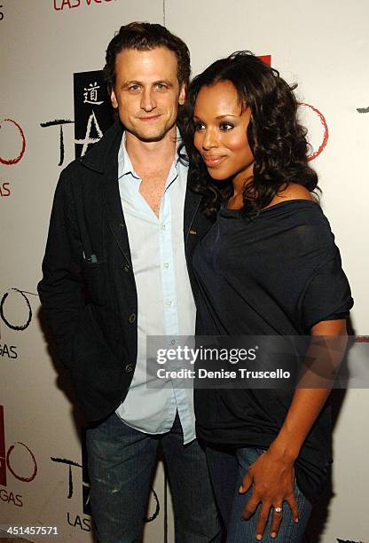 David Moscow and Kerry Washington during Raven Symone's 21st Birthday Diner at Tao Asian Bistro at The Venetian Hotel and Casino Resort at Tao Asian...