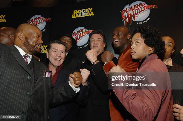 Eddie Muhammed, Vito Antufermo, Sylvester Stallone, Antonio Tarver and Harlan Lonnie Smith