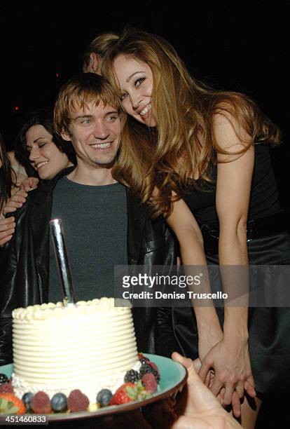 Jesse Warren and Autumn Reeser during Autumn Reeser Celebrates Boyfriend Jesse Warren's Birthday at TAO Nightclub at The Venetian Hotel and Casino...