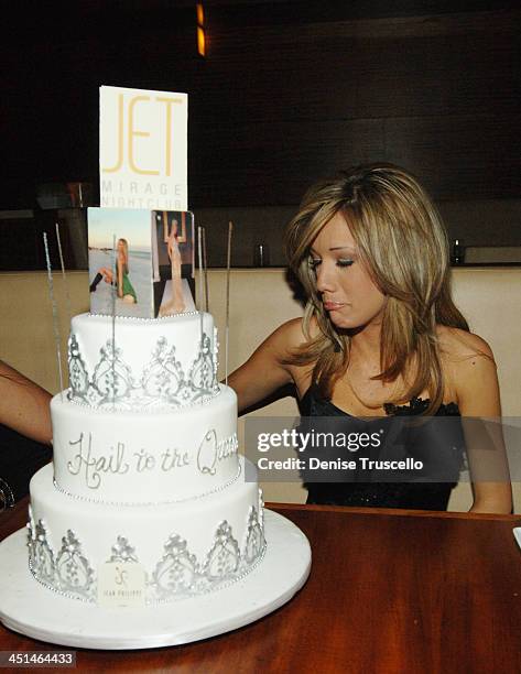 Katlyn Rees Katie Rees and Her Cake during Former Miss Nevada Katie Rees' Pre ...