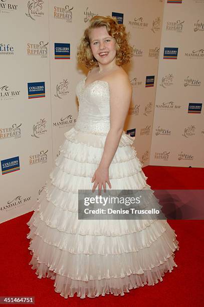 Singer Amanda LaMunyon arrives at the 2008 Lili Claire Foundations Benefit Concert at Mandalay Bay Resort & Casino Events Center on April 26, 2008 in...