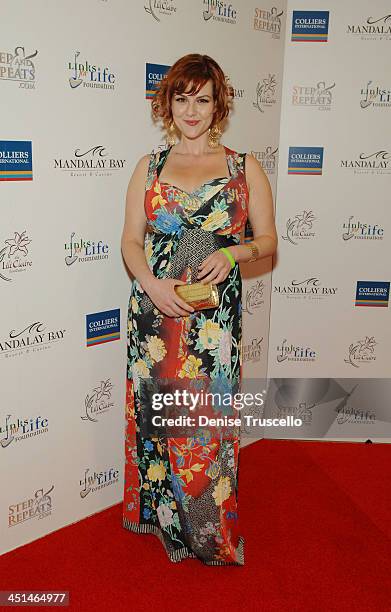 Actress Sara Rue arrives at the 2008 Lili Claire Foundations Benefit Concert at Mandalay Bay Resort & Casino Events Center on April 26, 2008 in Las...