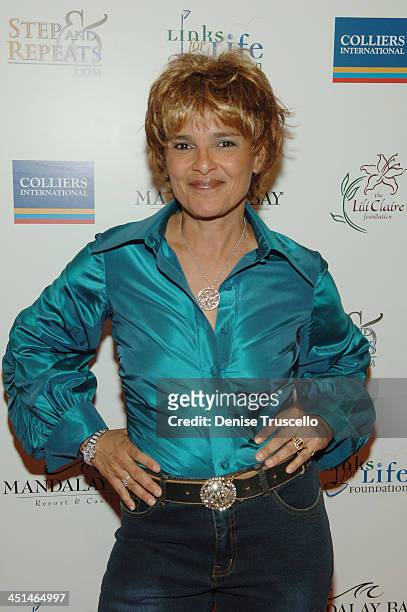 Actress Shari Belafonte arrives at the 2008 Lili Claire Foundations Benefit Concert at Mandalay Bay Resort & Casino Events Center on April 26, 2008...