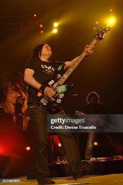 Bass player Robby Takac of The Goo Goo Dolls performs at the 2008 Lili Claire Foundations Benefit Concert at Mandalay Bay Resort & Casino Events...