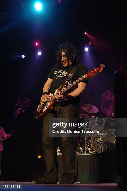 Bass player Robby Takac of The Goo Goo Dolls performs at the 2008 Lili Claire Foundations Benefit Concert at Mandalay Bay Resort & Casino Events...